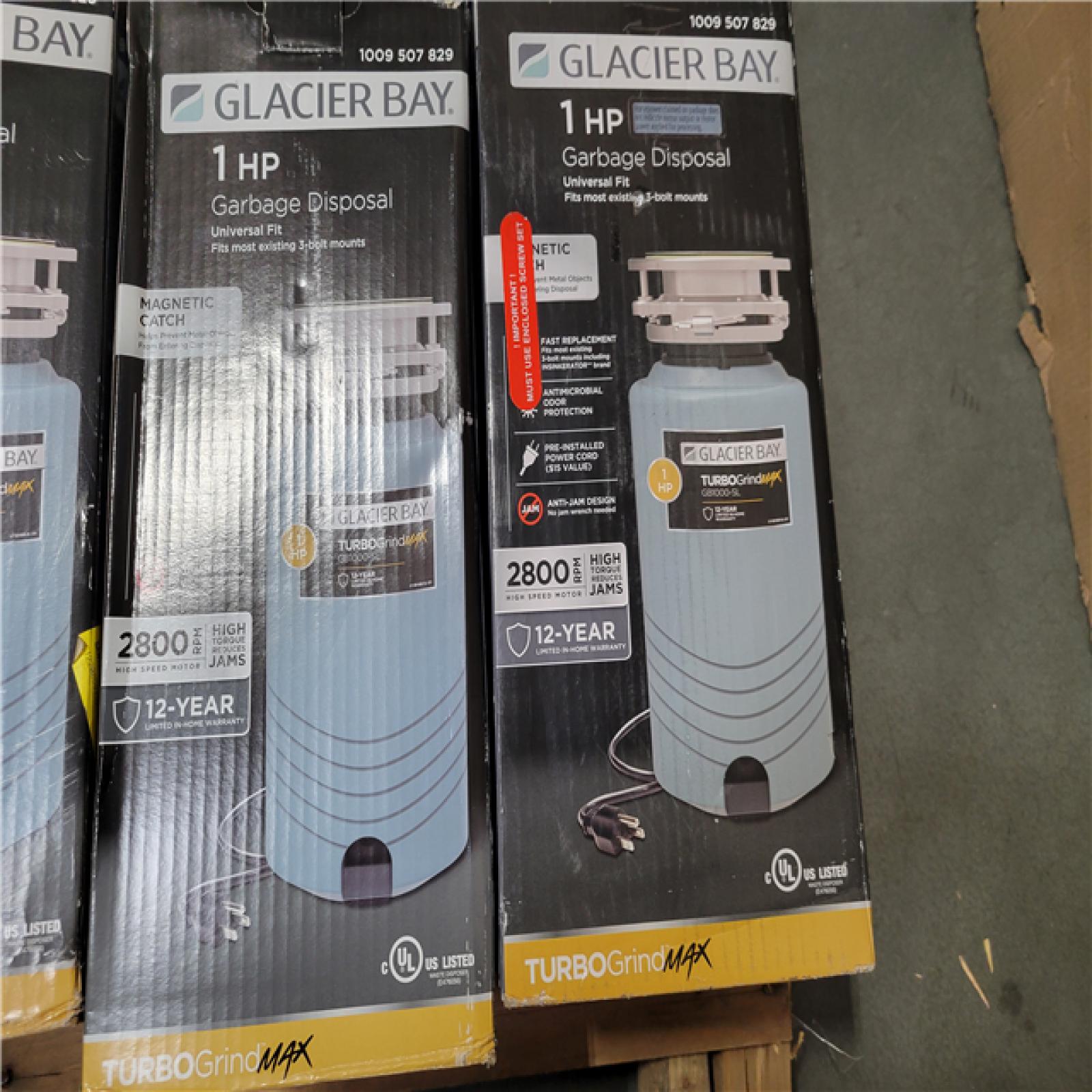 California NEW Glacier Bay Garbage Disosal (10 pieces)
