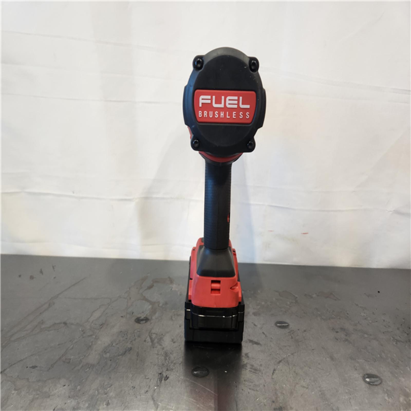 AS-IS- Milwaukee FUEL 18V Lithium-Ion Brushless Cordless 1/2 in. Impact Wrench w/Friction Ring Kit