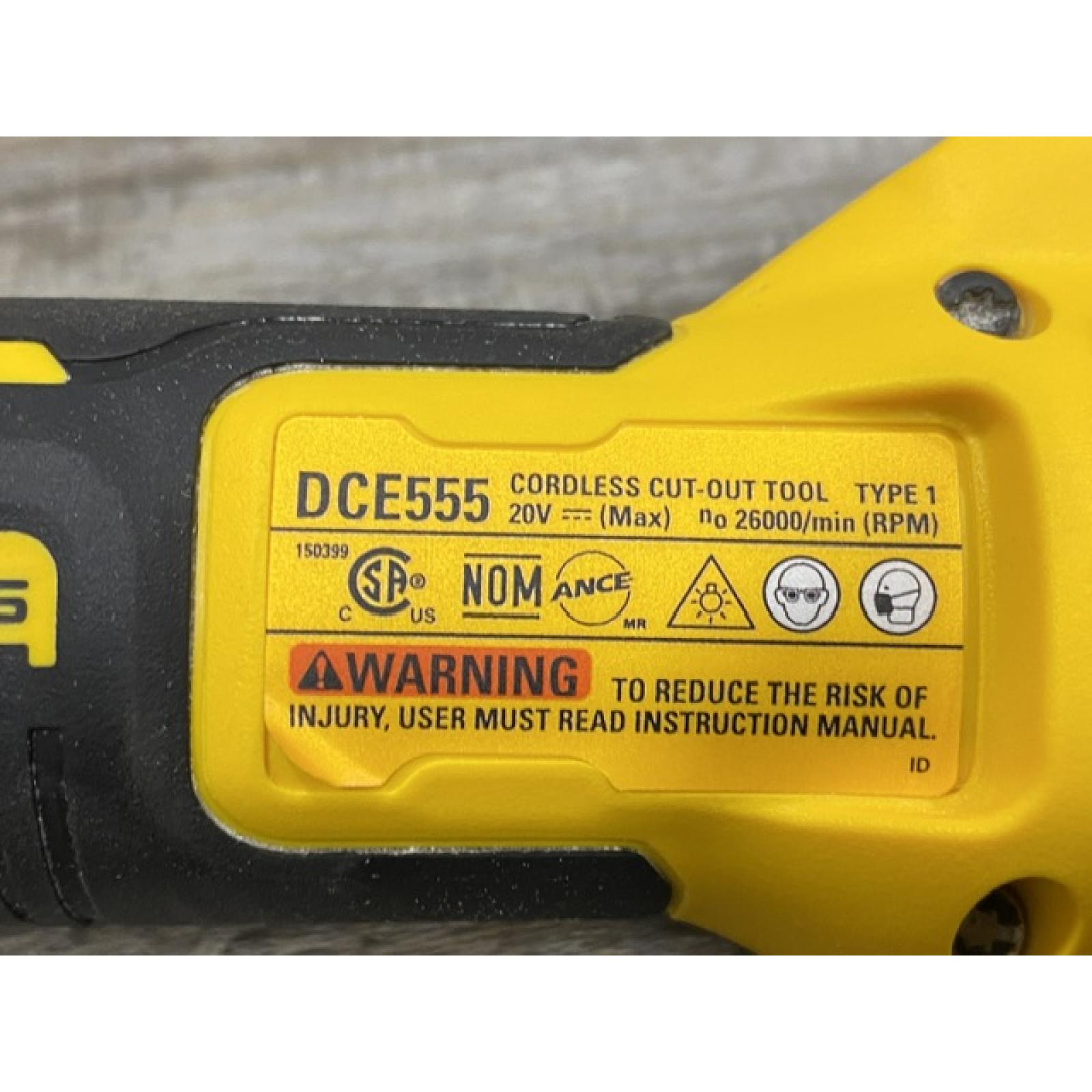 AS-IS DEWALT XR 20V Lithium-Ion Cordless Rotary Drywall Cut-Out Tool (Tool Only)