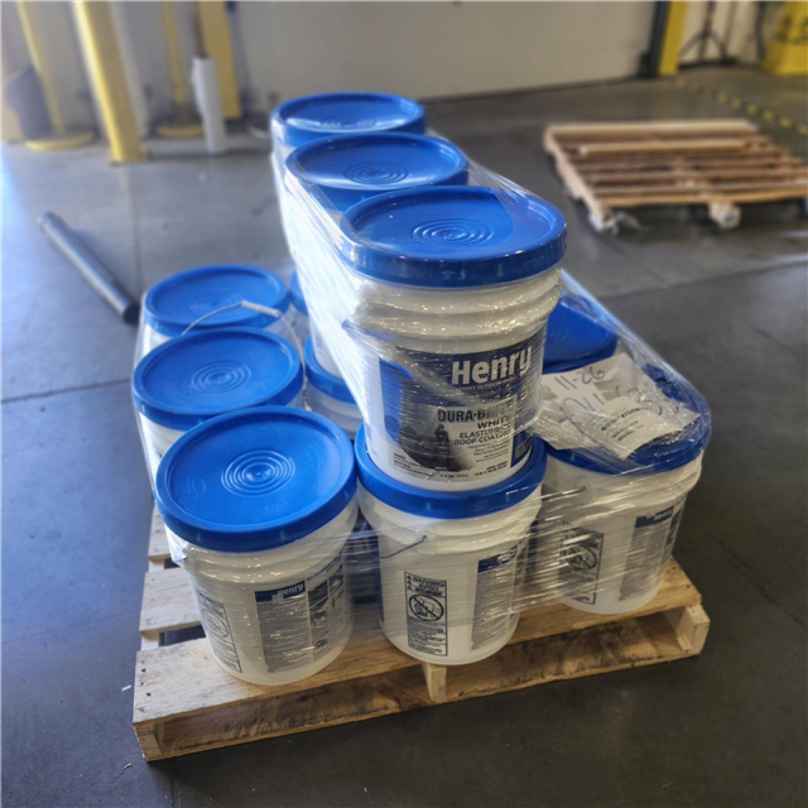 DALLAS LOCATION - Henry 587 Dura-Brite White 100% Acrylic Elastomeric Reflective Roof Coating 4.75 gal. PALLET-(12 UNITS)