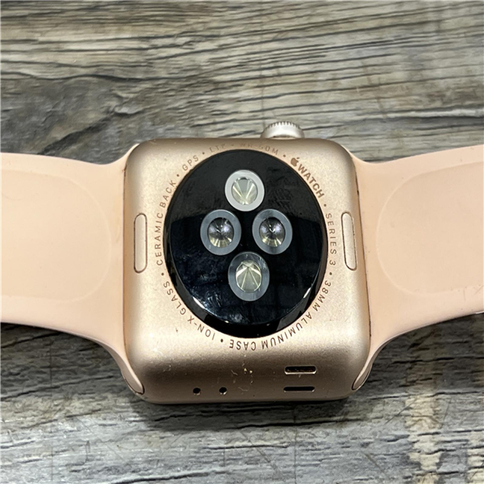AS-IS Apple Watch Gen 3 Series 3 Cell 38mm Gold Aluminum - Pink Sand Sport