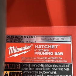 AS-IS Milwaukee FUEL 6 in. 12V Lithium-Ion Brushless Cordless Pruning Saw HATCHET (Tool-Only)