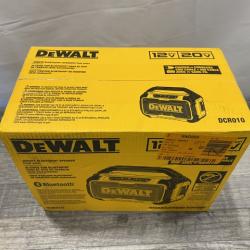 NEW - DEWALT 20V MAX Cordless Bluetooth Speaker (Tool Only)