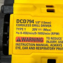 AS-IS DEWALT Atomic 20V Lithium-Ion Cordless Compact 1/2 in. Drill/Driver Kit