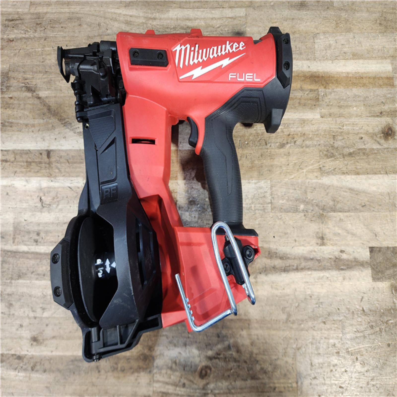HOUSTON LOCATION - AS-IS Milwaukee  FUEL 18-Volt Lithium-Ion Brushless Cordless Coil Roofing Nailer (Tool Only)