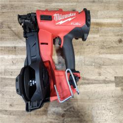 HOUSTON LOCATION - AS-IS Milwaukee  FUEL 18-Volt Lithium-Ion Brushless Cordless Coil Roofing Nailer (Tool Only)