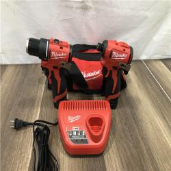 AS-IS Milwaukee 12-Volt Lithium-Ion Brushless Cordless Subcompact Drill and Impact Driver Combo Kit