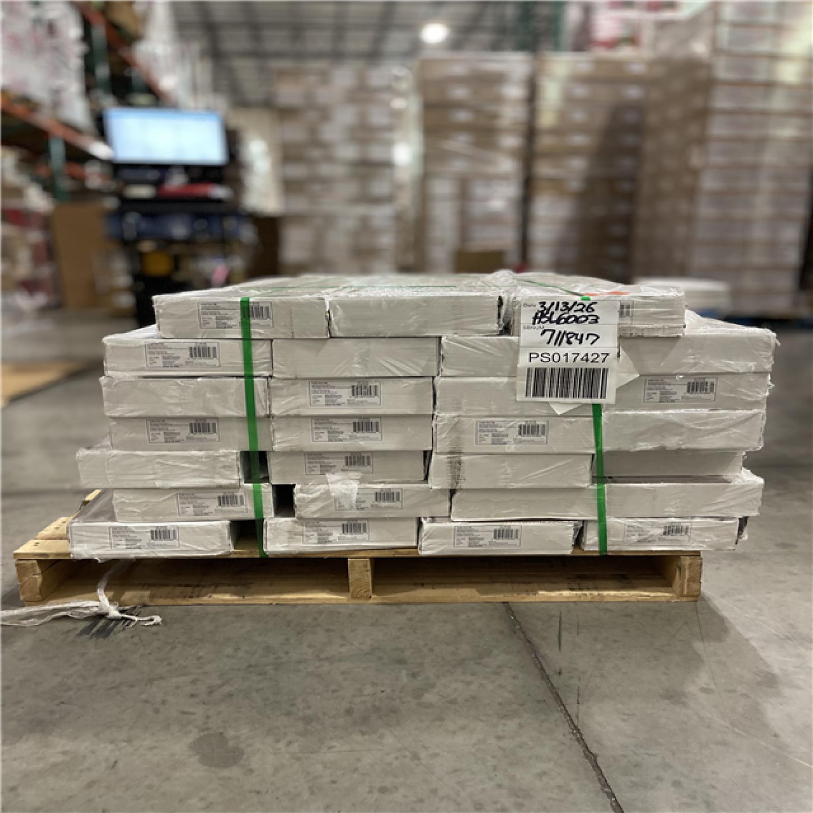 DALLAS LOCATION- Home Decorators Collection Cradle Rock Oak 12 mm T x 8 in. W Waterproof Laminate Wood Flooring (15.9 sqft/case) PALLET-(27 CASES)