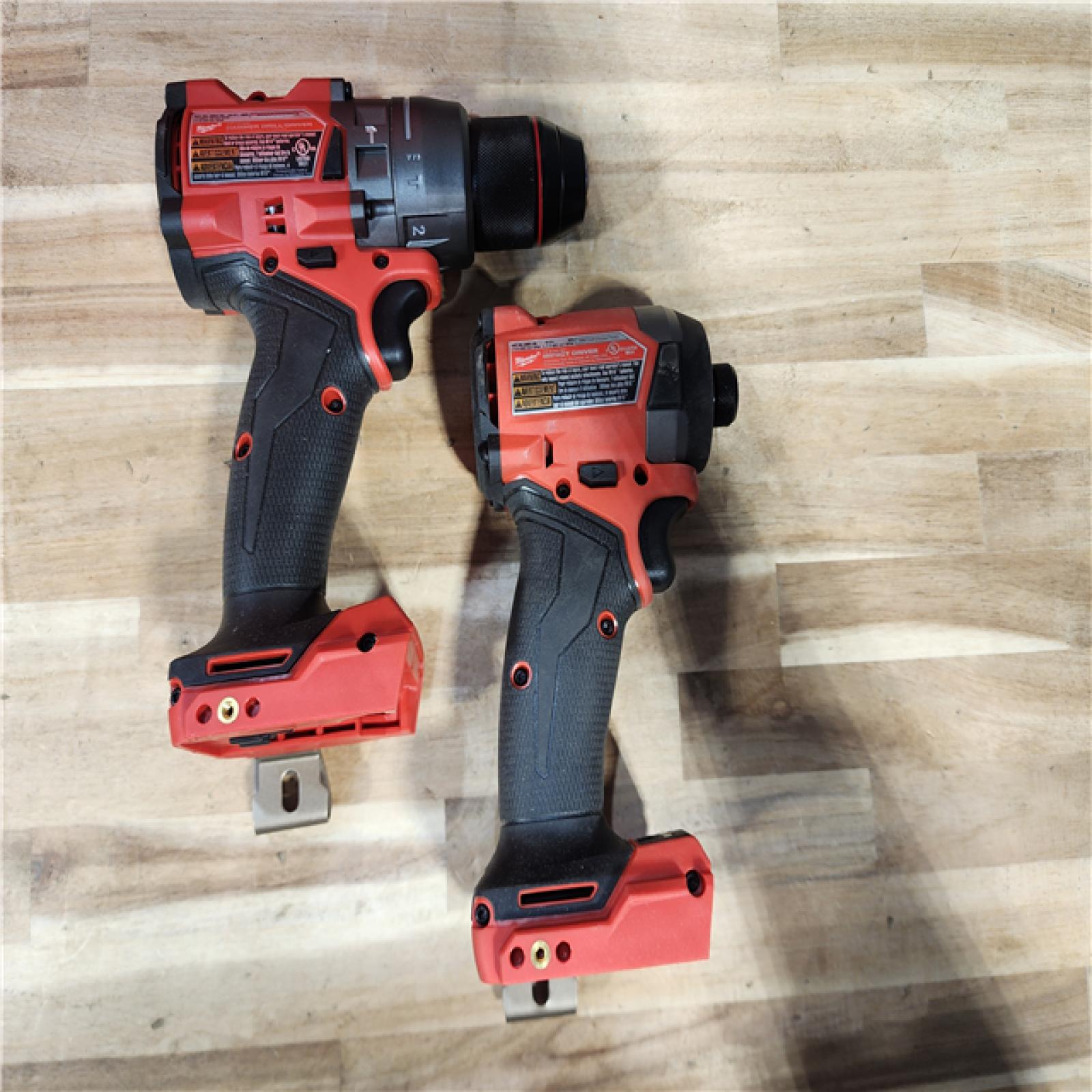 HOUSTON LOCATION - AS-IS Milwaukee  FUEL 18V Lithium-Ion Brushless Cordless Hammer Drill and Impact Driver Combo Kit