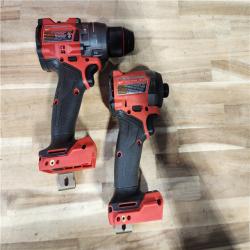 HOUSTON LOCATION - AS-IS Milwaukee  FUEL 18V Lithium-Ion Brushless Cordless Hammer Drill and Impact Driver Combo Kit