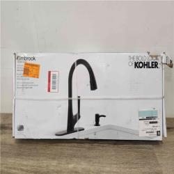 Phoenix Location NEW KOHLER Elmbrook Single-Handle Pull-Down Sprayer Kitchen Faucet in Matte Black
