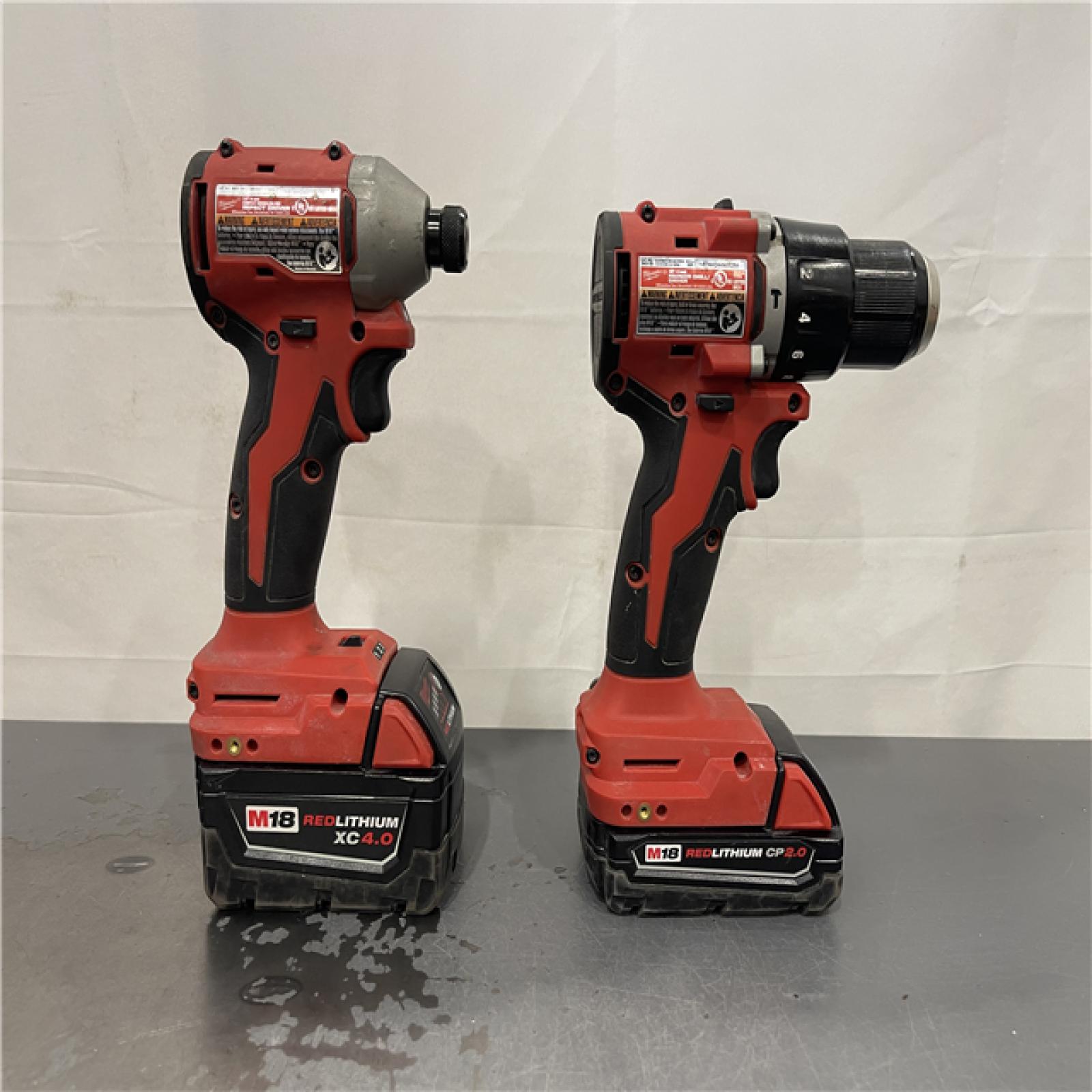 AS-IS- Milwaukee M18 Compact Brushless 2-Tool Combo Kit