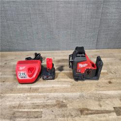 HOUSTON LOCATION - AS-IS Milwaukee-3632-21 M12 Green Beam Laser 360° 3-Plane Kit