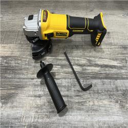 AS-IS DEWALT 20-Volt MAX Cordless Brushless 4-1/2 in. Angle Grinder with Slide Switch (Tool Only)
