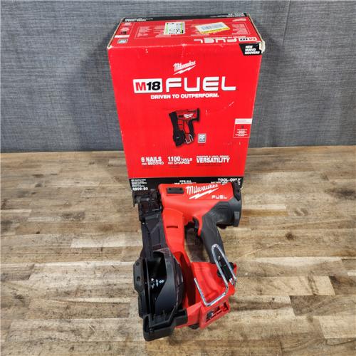HOUSTON LOCATION - AS-IS (APPEARS LIKE NEW) Milwaukee FUEL 18-Volt Lithium-Ion Brushless Cordless Coil Roofing Nailer (Tool Only)