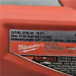 AS-IS Milwaukee M18 FUEL 18 Gauge Brad Nailer (TOOL ONLY)