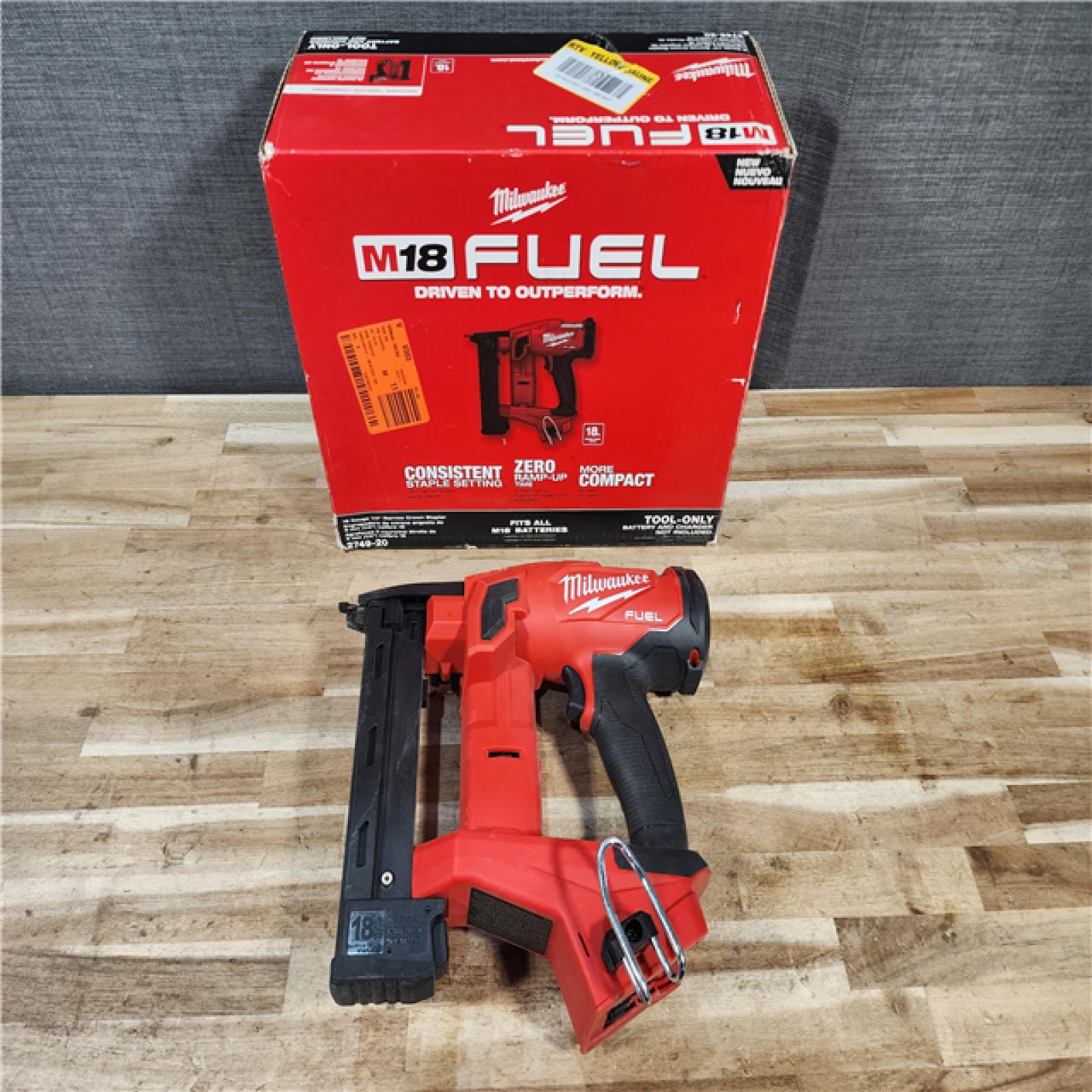 HOUSTON LOCATION - AS-IS Milwaukee FUEL 18-Volt Lithium-Ion Brushless Cordless 18-Gauge 1/4 in. Narrow Crown Stapler (Tool-Only)