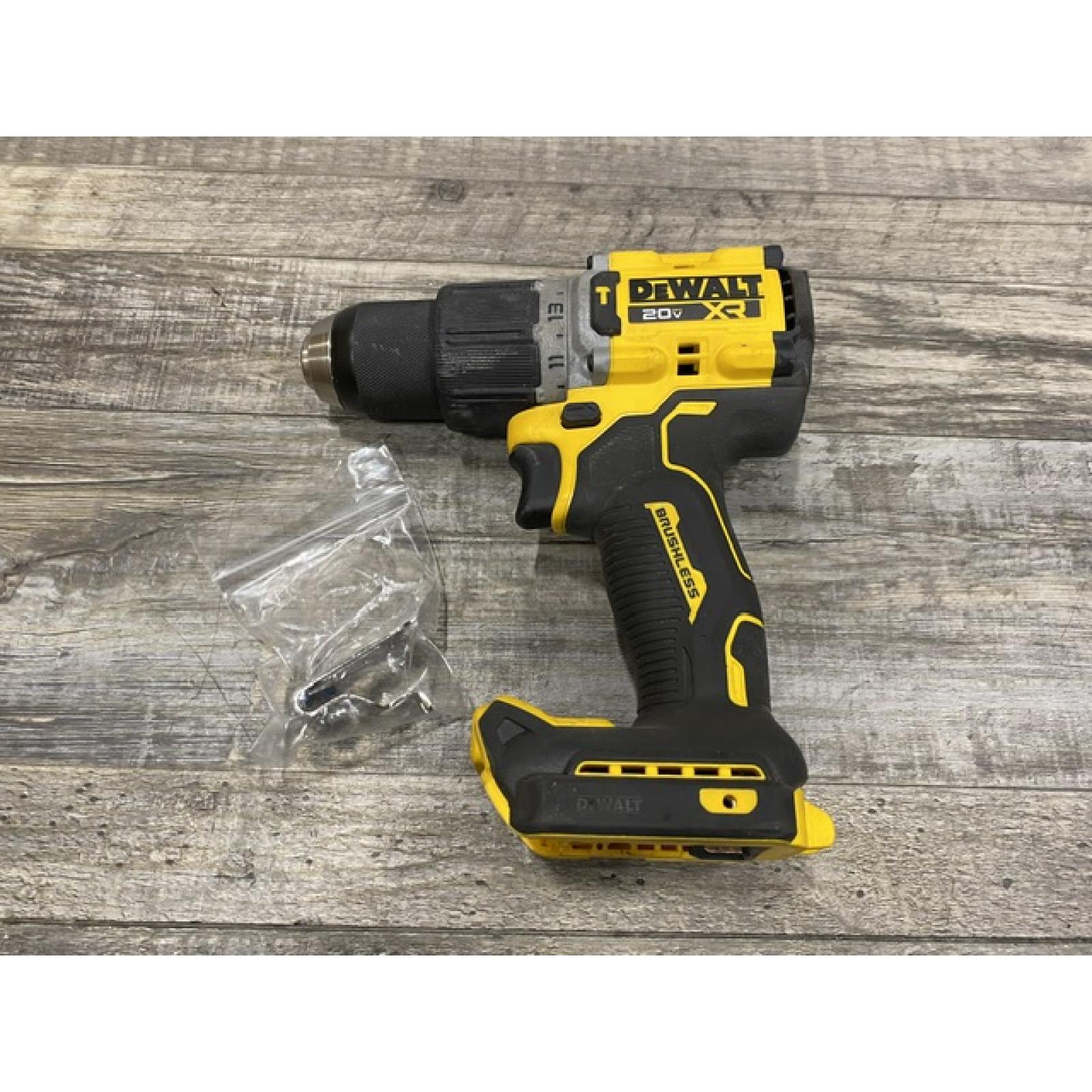 AS-IS DEWALT 20V XR Brushless Cordless 1/2 in. Hammer Drill (Tool-Only)