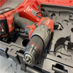 AS-IS - Milwaukee M18 FUEL 18-Volt Lithium-Ion Brushless Cordless 1/2 in. Hammer Drill/Driver Kit