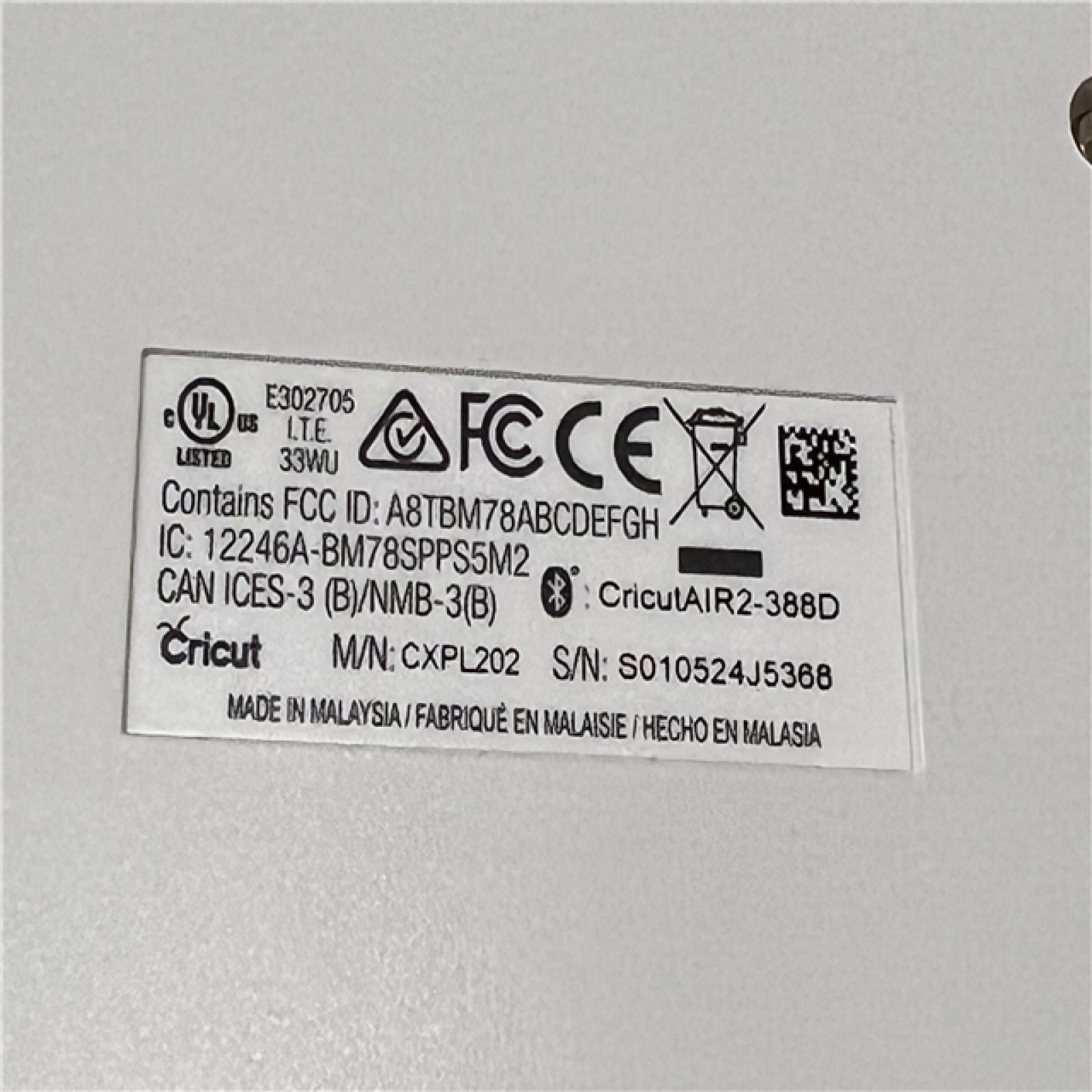 AS-IS Cricut Explore Air 2 Die-Cutting Machine  Mint