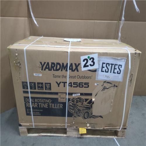 CALIFORNIA AS-IS YARDMAX DUAL ROTATING REAR TINE TILLER