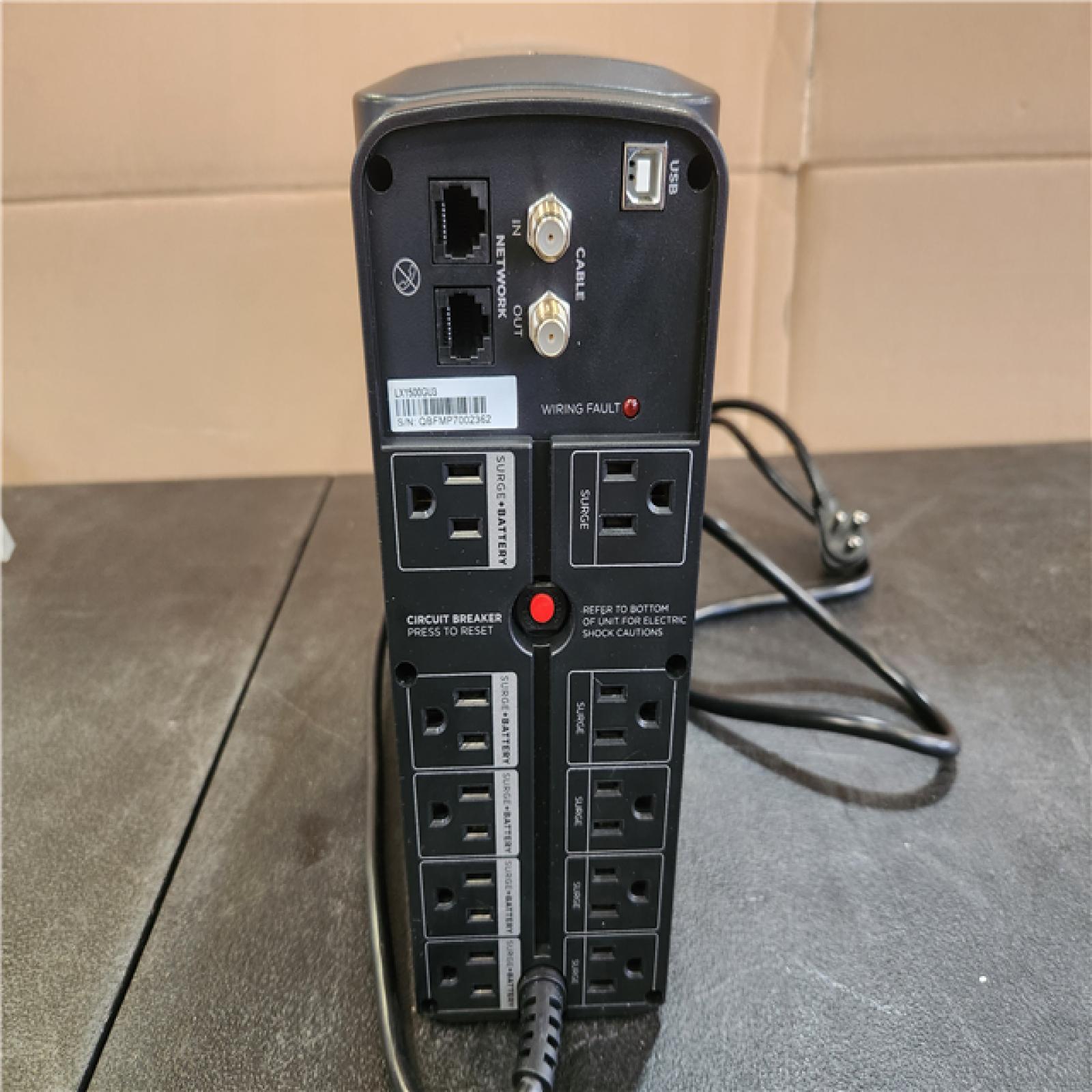 Phoenix NEW CyberPower 1500VA 10-Outlet UPS RJ45 COAX USB Charging