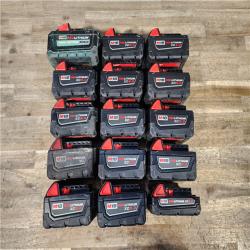 HOUSTON LOCATION - AS-IS MILWAUKEE BATTERY PACK QTY - 15