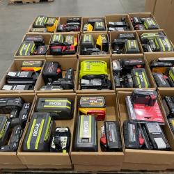 DALLAS LOCATION - AS-IS BATTERY AND CHARGERS PALLET