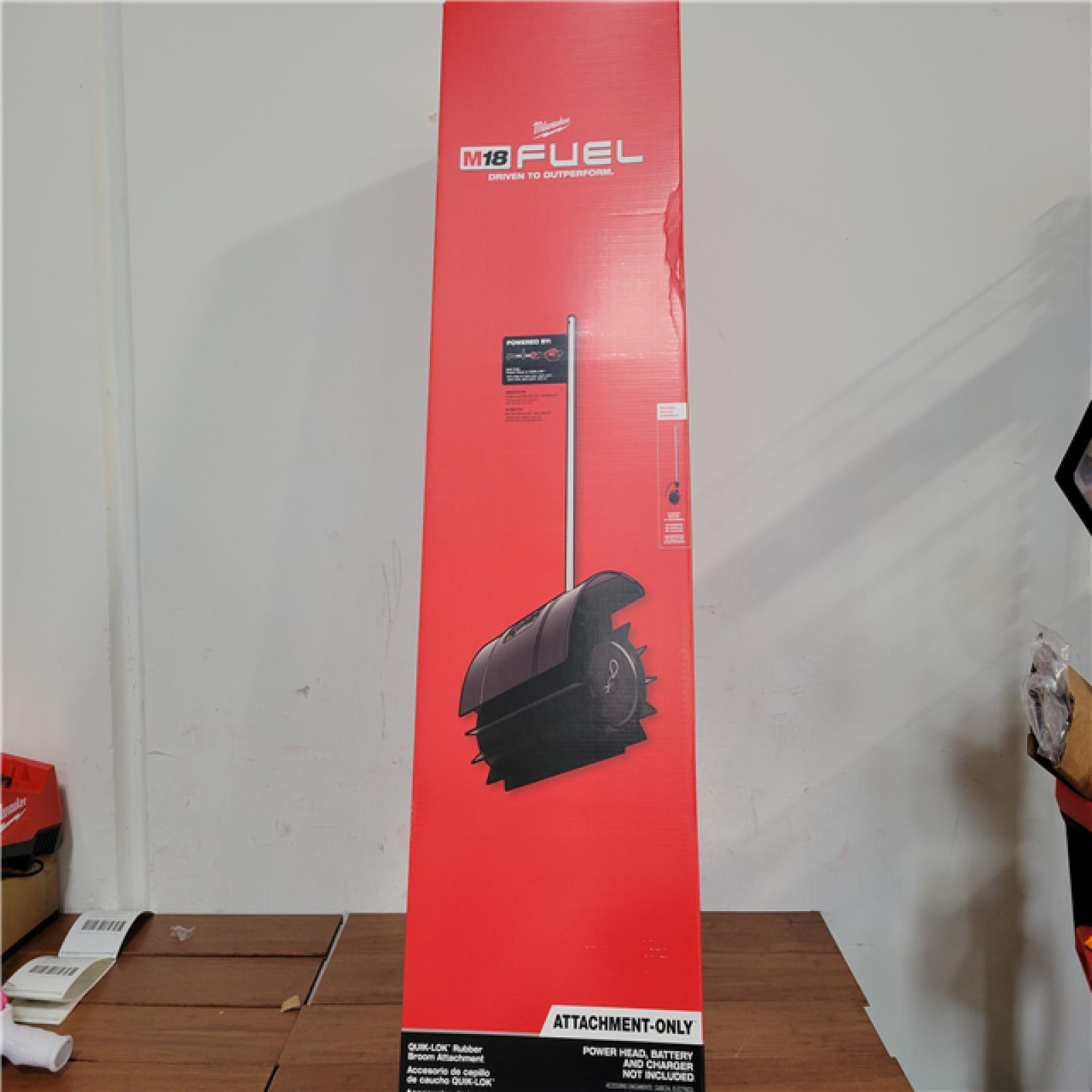 California NEW Milwaukee Quick-Lok Rubber Broom Attachment (Attachment only)