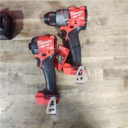 HOUSTON LOCATION - AS-IS (APPEARS LIKE NEW) MILWAUKEE FUEL 18V Lithium-Ion Brushless Cordless Hammer Drill and Impact Driver Combo Kit (2-Tool) with 2 Batteries