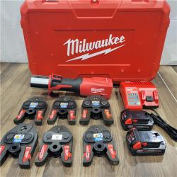 AS-IS Milwaukee Tool M18 18V  Brushless Cordless FORCE LOGIC Press Tool Kit with 1/4 in. - 7/8 in. ACR Jaws (6-Jaws Incl)