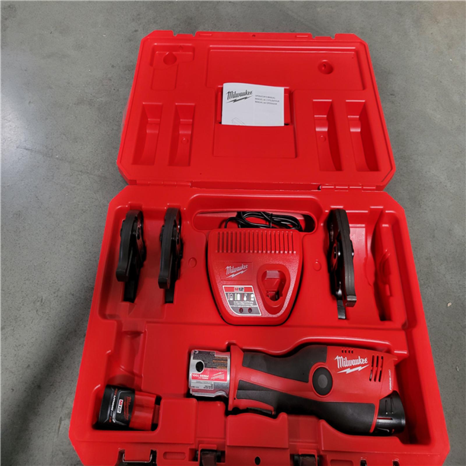 CALIFORNIA AS-IS MILWAUKEE M12 FORCE LOGIC PRESS TOOL