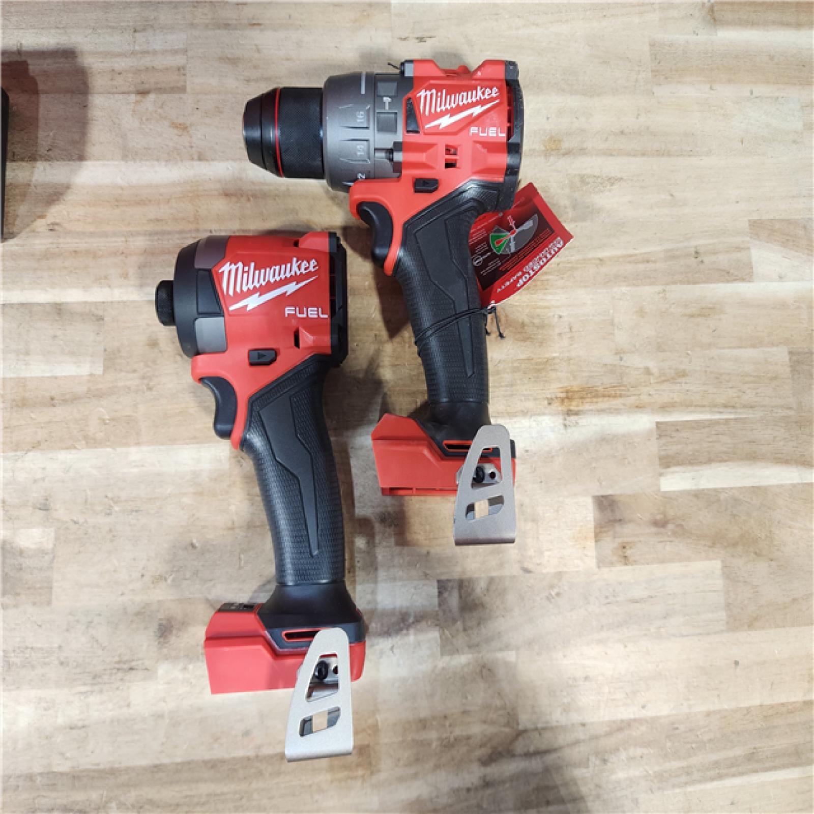 HOUSTON LOCATION - AS-IS (APPEARS LIKE NEW) Milwaukee FUEL 18V Lithium-Ion Brushless Cordless Hammer Drill and Impact Driver Combo Kit