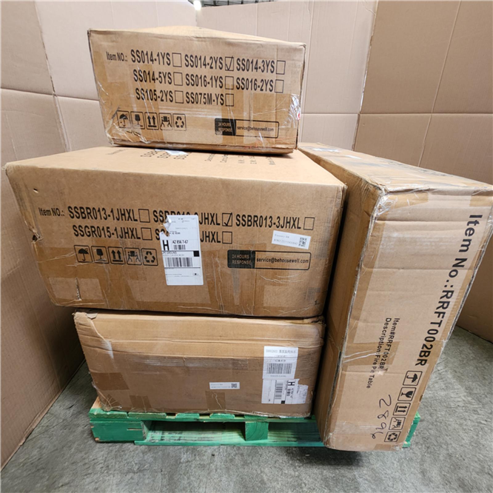 Phoenix LIKE NEW moosprr MoonLuxe Brown Wicker Fire Pit Conversation Set with Beige Olefin 6 in. Thick Cushions Patio Swivel Chairs (6-Piece)