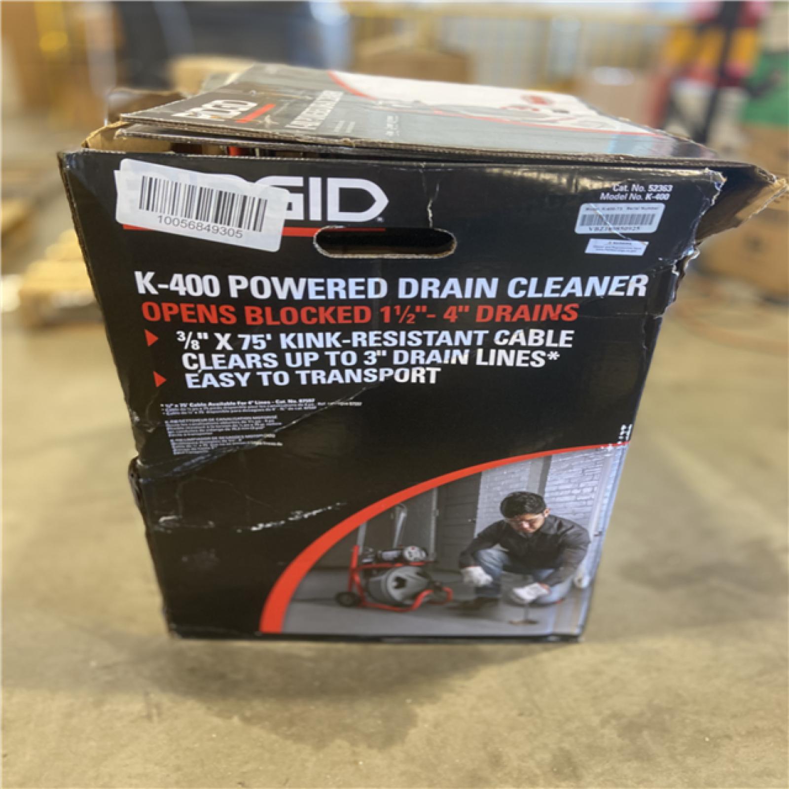 DALLAS LOCATION - RIDGID K-400 Drain Cleaning Snake Auger Machine  C-31 IW 3/8 in. x 50 ft