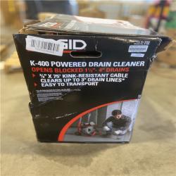 DALLAS LOCATION - RIDGID K-400 Drain Cleaning Snake Auger Machine  C-31 IW 3/8 in. x 50 ft
