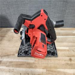 HOUSTON LOCATION - AS-IS Milwaukee  FUEL 18V Lithium-Ion Cordless Brushless 6-1/2 in. Plunge Cut Track Saw (Tool-Only)
