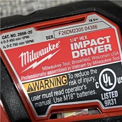 AS-IS Milwaukee 18V Lithium-Ion Cordless Drill Driver/Impact Driver Combo Kit