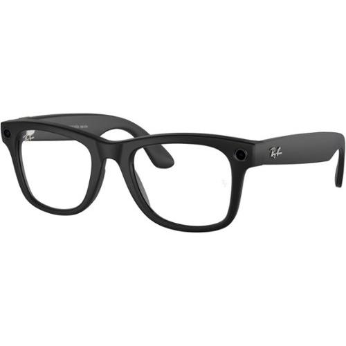 AS-IS Ray-Ban Meta - Wayfarer Smart Bluetooth Audio Glasses - Matte Black  Clear to G15 Green Transitions