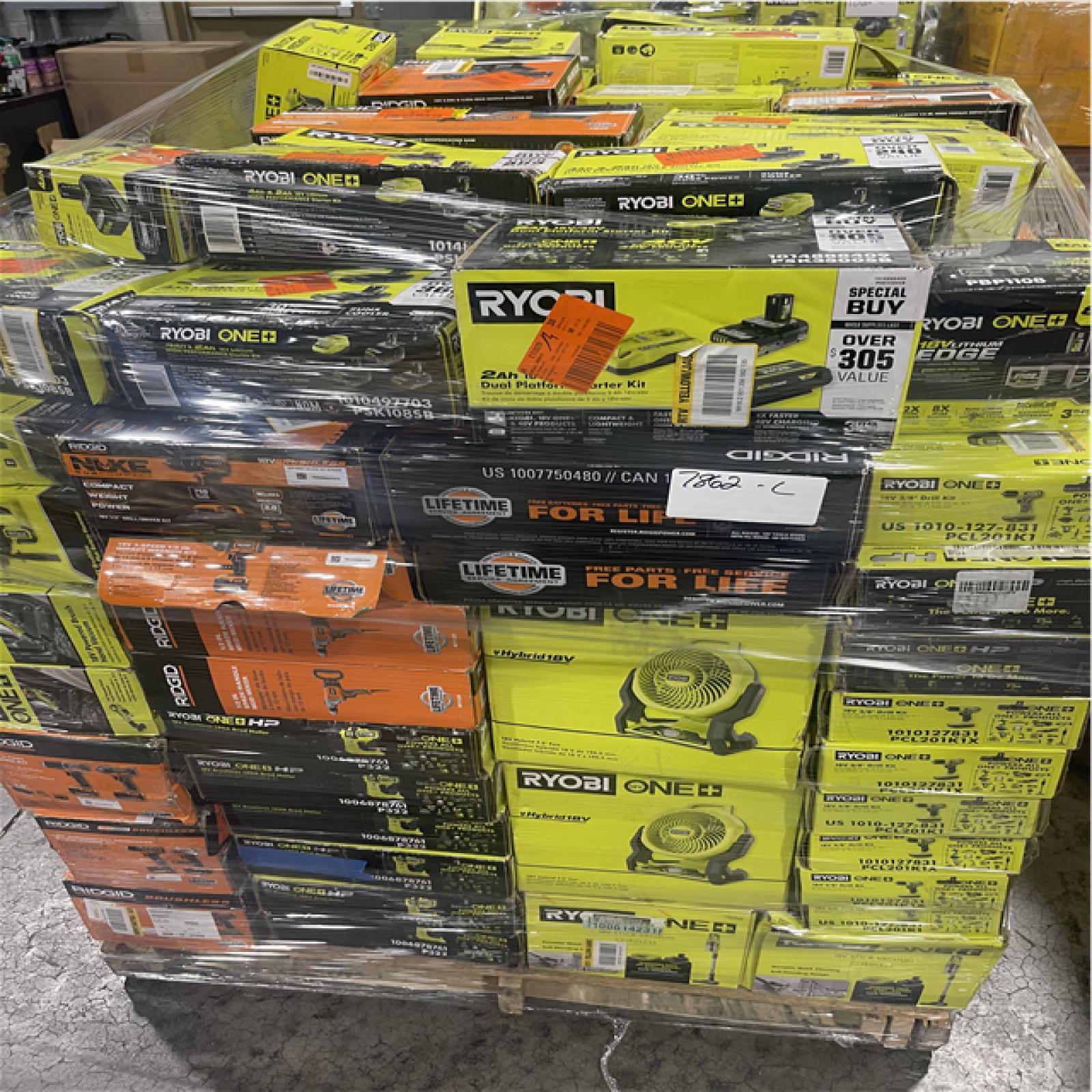 Pittston Location As-Is Power Tools High Piece count Partial Truckload (13 Pallets) 7862-C