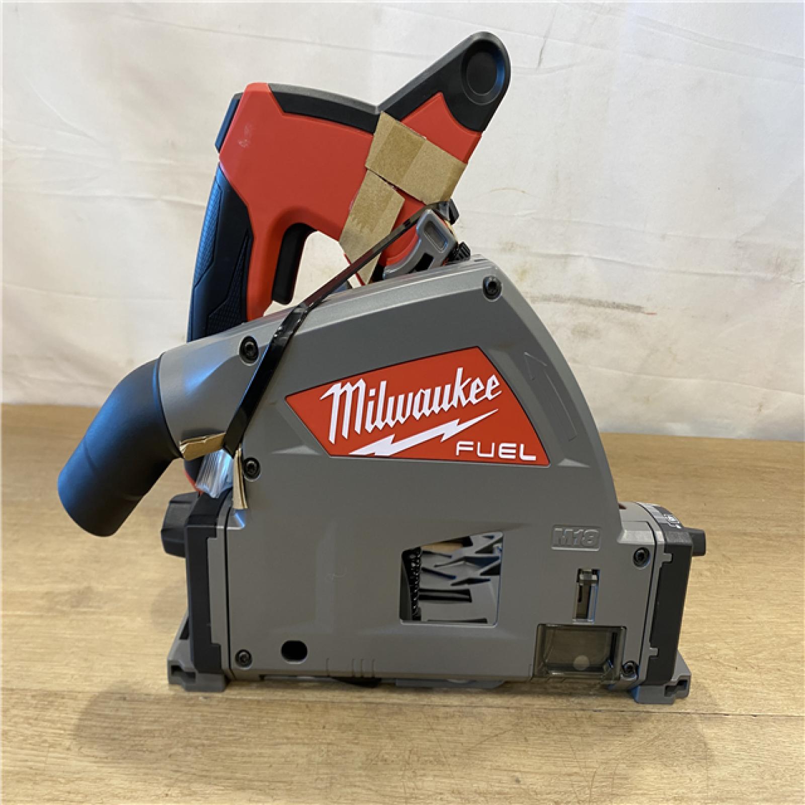 AS-IS Milwaukee FUEL 18V Lithium-Ion Cordless Brushless 6-1/2 in. Plunge Cut Track Saw (Tool-Only)