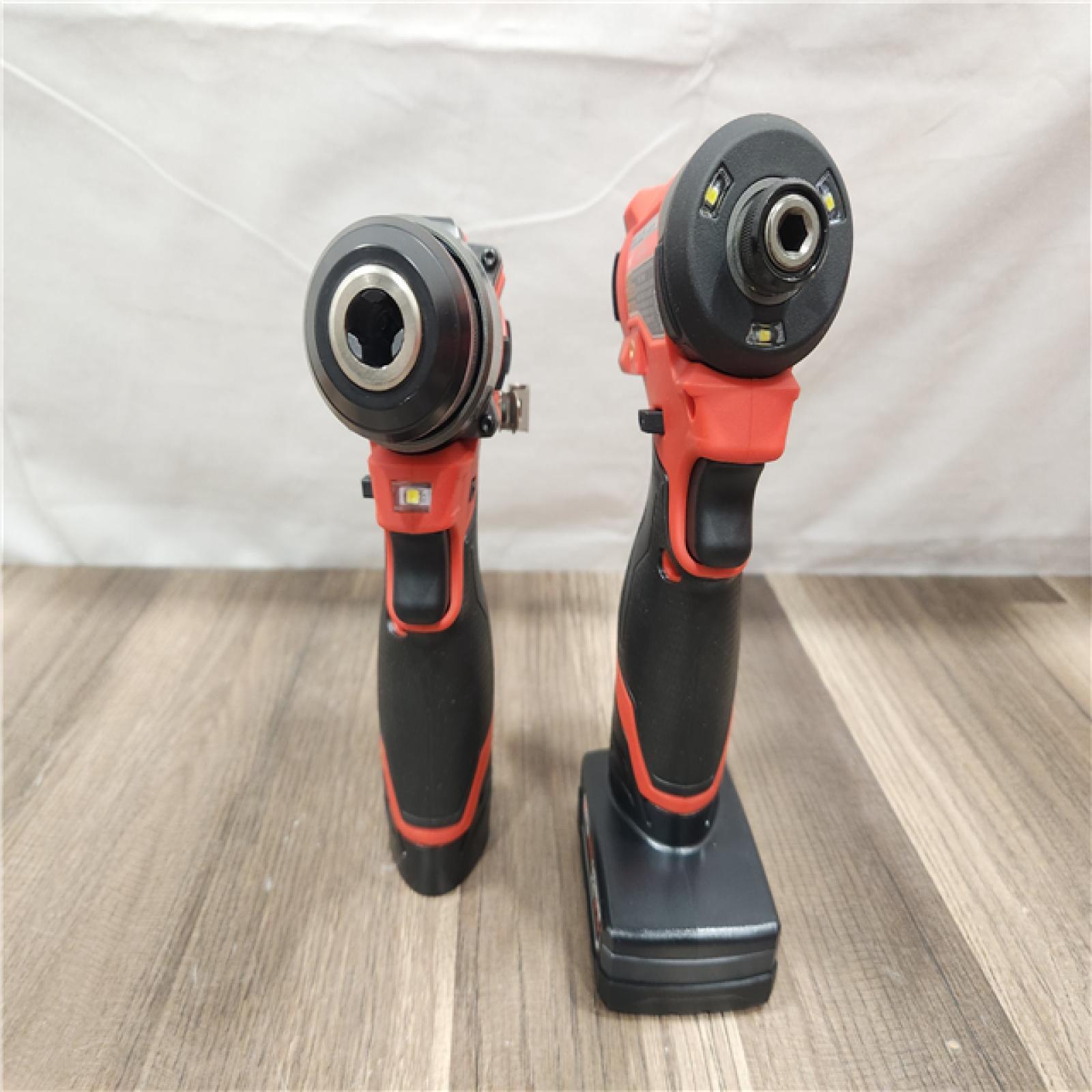 AS-IS- Milwaukee 12V Brushless Hammer Drill and Impact Driver Combo Kit