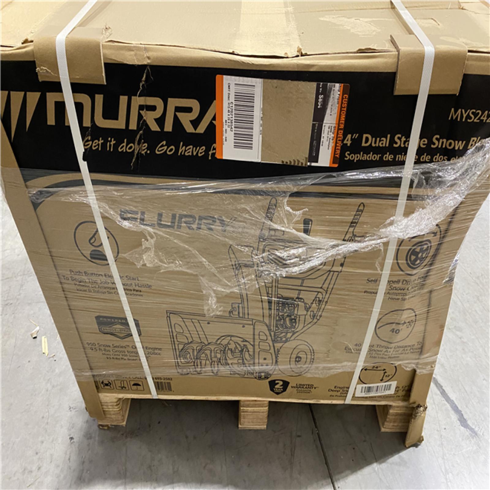 DALLAS LOCATION - Murray 24 in. 208cc Self-Propelled 2-Stage Gas Snow Blower with Electric Start