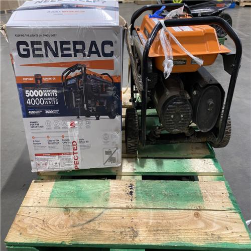 Dallas Location - As-Is Generac 4500 / 4000-Watt Portable Generator-Lot Of 2)