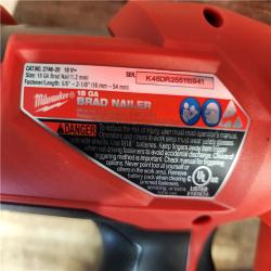 HOUSTON LOCATION - AS-IS Milwaukee FUEL 18-Volt Lithium-Ion Brushless Cordless Gen II 18-Gauge Brad Nailer (Tool-Only)