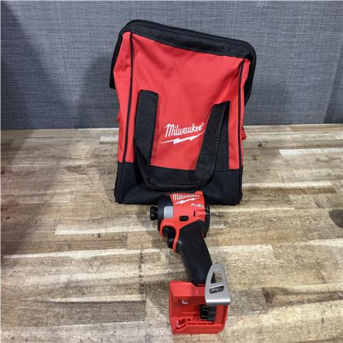 Houston Locations AS-IS Milwaukee FUEL 18V Lithium-Ion Brushless Cordless 1/4 in. Hex Impact Driver (Tool-Only)