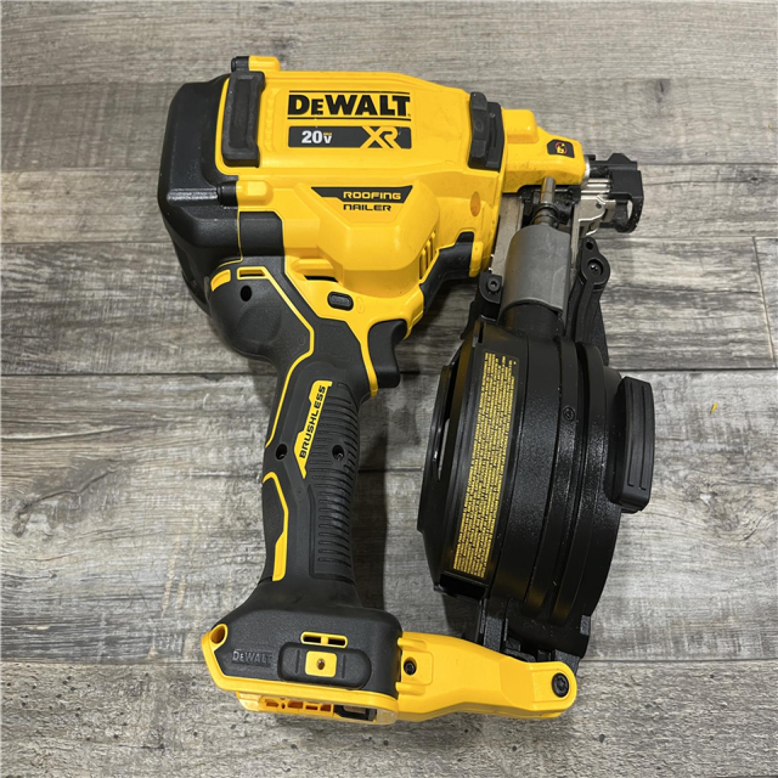 AS-IS DEWALT 20V MAX 15-Degree Electric Cordless Roofing Nailer (Tool Only)