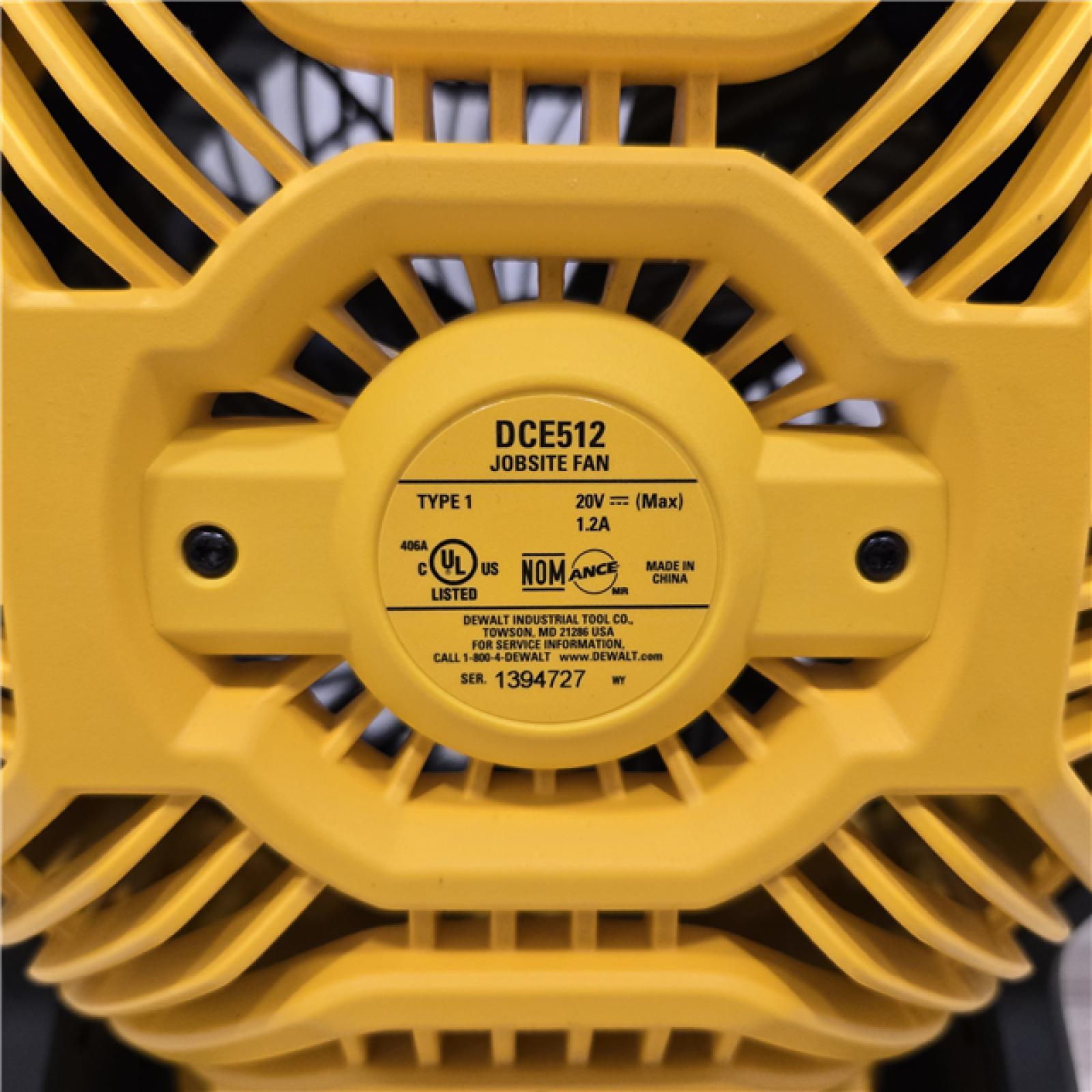 AS-IS DeWalt Cordless 11-in. 20V MAX Jobsite Fan (Tool Only)