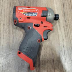 AS-IS Milwaukee M12 FUEL SURGE 12V Lithium-Ion Brushless Cordless 1/4 in. Hex Impact Driver Compact Kit W/Two 2.0Ah Batteries, Bag
