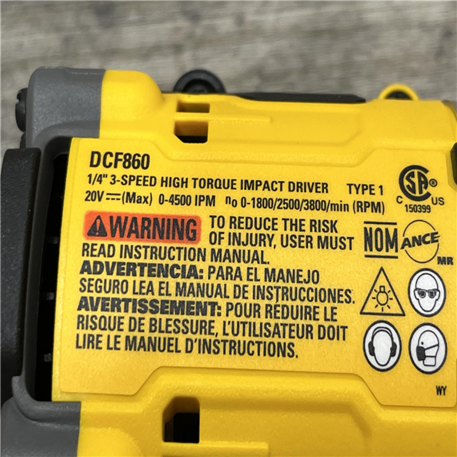 AS-IS DEWALT 20V MAX XR Cordless Impact Driver (Tool Only)
